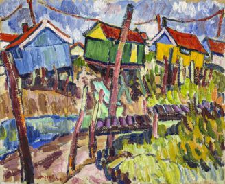 Cabanes d‘Ostréiculteurs - HST - 61x50cm